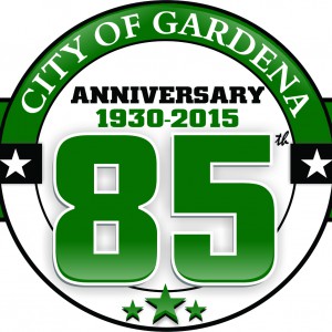 City of Gardena 85th Anniversary logo