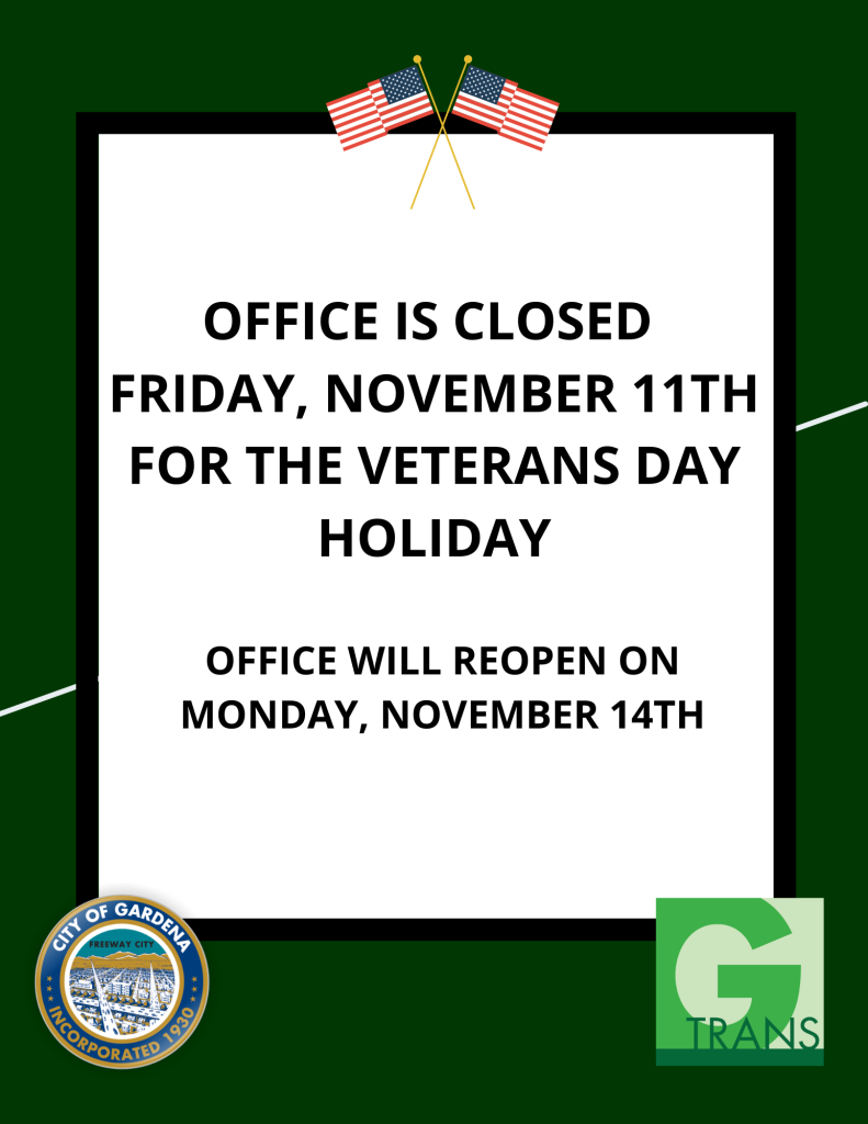 Office Closed on 11/11