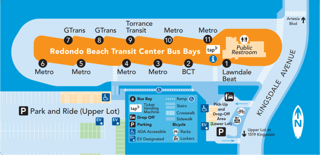 Redondo Beach Transit Center Map