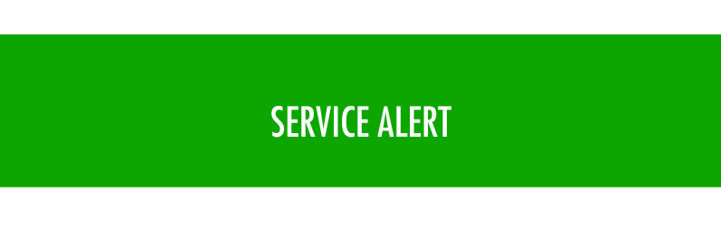 Service Alert Banner